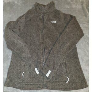 THE NORTH FACE Jacket Women's Medium Full Zip Brow Fleece #AUDW - No Zipper Pull